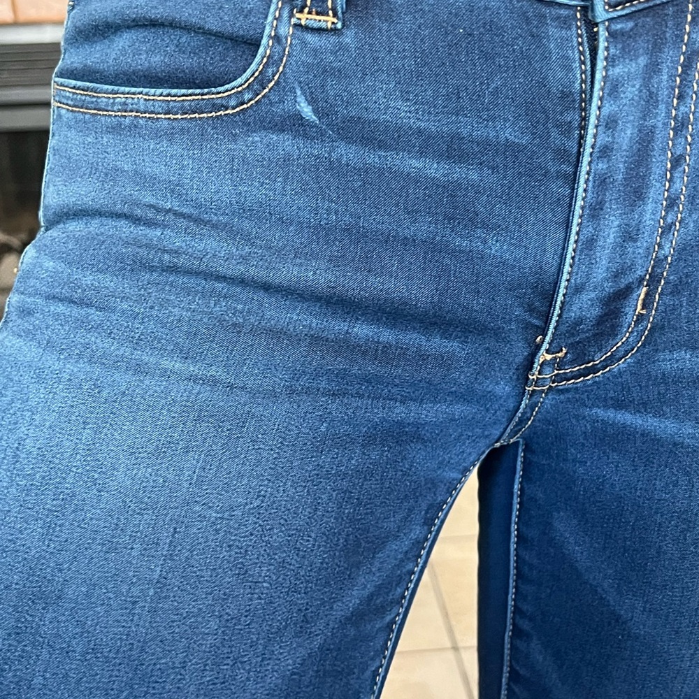 Blue skinny jeggings